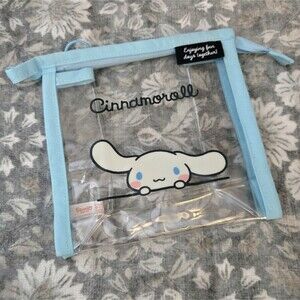 Sanrio Smiles Japan Cinnamoroll Zipper Clear Pouch Item 339954